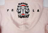 <a>Fungolia ビッグフード フリース パーカー - Forever Hungry (ライトピンク)</a>