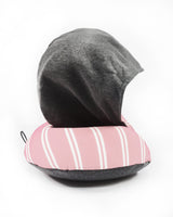 <A 000a64>Stripe Hoodie Pillow - Dirty Pink