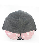 <A 000a64>Stripe Hoodie Pillow - Dirty Pink