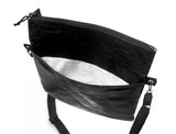 <A 000a001k02> Fungolia Tyvek Shoulder Bag (Black) (With KOVID-TEX Antimicrobial Lining)