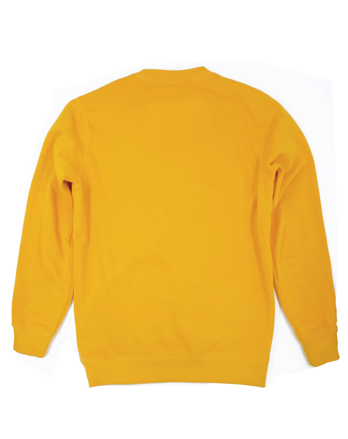 <A 000a001y6a04>  Fungolia Fleece Crew Neck Sweatshirt - Uniform People (Mustard Yellow)