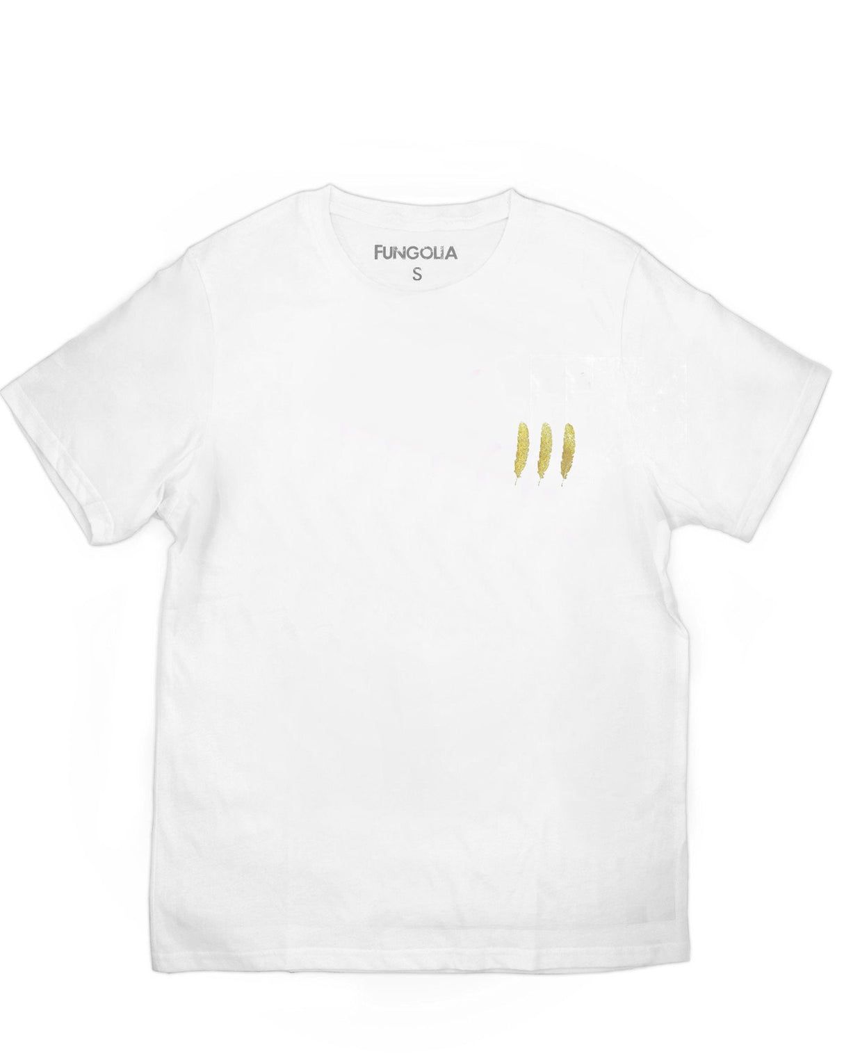 <a>ファンゴリア3周年記念スペシャルエディション ゴールドフェザーTシャツ（ホワイト）</a>